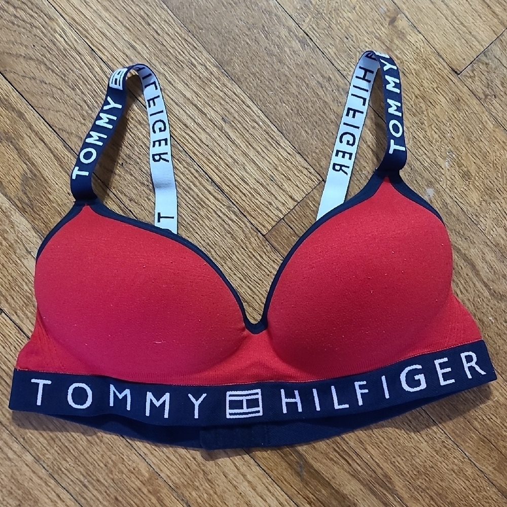 Tommy Hilfiger Seamless Logo Padded Red Bra M Used